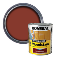 Ronseal Quick Drying Woodstain Deep Mahogany Satin - 750ml
Ronseal Quick Drying Woodstain Deep Mahogany Satin - 750ml