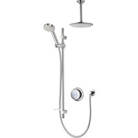 Aqualisa Quartz Concealed with Adjustable and Fixed Ceiling Heads - High Pressure/Combi
Aqualisa Quartz Concealed with Adjustable and Fixed Ceiling Heads - High Pressure/Combi