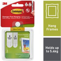 Command Small and Medium Picture Hanging Strips Value Pack - 12 Sets
Command Small and Medium Picture Hanging Strips Value Pack - 12 Sets