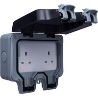 BG 13 Amp 2 Gang Unswitched Weatherproof Socket IP66 Rated Grey/Black
BG 13 Amp 2 Gang Unswitched Weatherproof Socket IP66 Rated Grey/Black