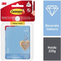 Command Mini Clear Hooks with Clear Strips Value Pack
Command Mini Clear Hooks with Clear Strips Value Pack
