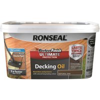 Ronseal Perfect Finish Ultimate Decking Oil - Natural Oak
Ronseal Perfect Finish Ultimate Decking Oil - Natural Oak