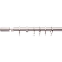 Brushed Chrome Extendable Curtain Pole with Barrel Finial 1.7 - 3m
Brushed Chrome Extendable Curtain Pole with Barrel Finial 1.7 - 3m