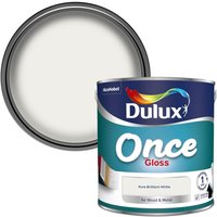 Dulux Once Pure Brilliant White - Gloss Paint - 2.5L
Dulux Once Pure Brilliant White - Gloss Paint - 2.5L