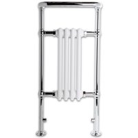 4 Section Traditional Radiator - Chrome/White