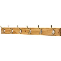 6 Coat Polished Chrome Hooks on Pine Stepped Board
6 Coat Polished Chrome Hooks on Pine Stepped Board