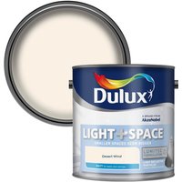 Dulux Light & Space Desert Wind - Matt Emulsion Paint - 2.5L
Dulux Light & Space Desert Wind - Matt Emulsion Paint - 2.5L