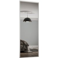 Mirror Sliding Wardrobe Door with White Frame (W)762mm
Mirror Sliding Wardrobe Door with White Frame (W)762mm