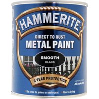 Hammerite Direct To Rust Smooth Black Metal Paint - 750ml
Hammerite Direct To Rust Smooth Black Metal Paint - 750ml