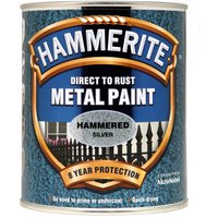 Hammerite Direct To Rust Hammered Silver Metal Paint - 750ml
Hammerite Direct To Rust Hammered Silver Metal Paint - 750ml