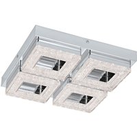 Eglo Fradelo LED Ceiling Light - Chrome & Crystal