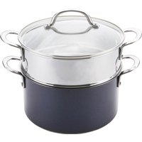 Prestiage Optisteel Induction Stainless Steel 24cm Steamer and Stockpot Set - Blue
Prestiage Optisteel Induction Stainless Steel 24cm Steamer and Stockpot Set - Blue