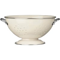 Cream Enamel Colander