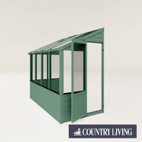 Country Living Langford 8 x 4 Traditional Lean Too Greenhouse Painted + Installation - Aurora Green
Country Living Langford 8 x 4 Traditional Lean Too Greenhouse Painted + Installation - Aurora Green