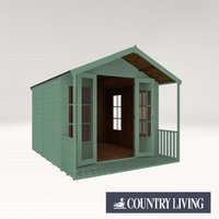 Country Living Tuxford 10 x 8 Premium Traditional Summerhouse Painted + Installation - Aurora Green 
Country Living Tuxford 10 x 8 Premium Traditional Summerhouse Painted + Installation - Aurora Green