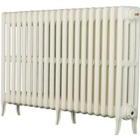 Arroll 4 Column Cast Iron Radiator 1114 X 660 - White