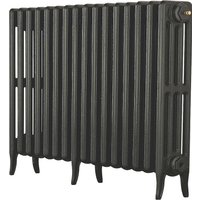 Arroll 4 Column Cast Iron Radiator 994 X 660 - Pewter