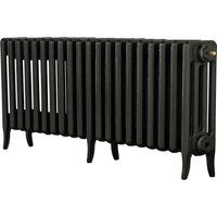 Arroll 4 Column Cast Iron Radiator 1114 X 460 - Black
