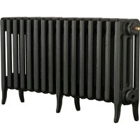 Arroll 4 Column Cast Iron Radiator 874 X 460 - Black
