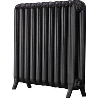 Arroll Cast Iron Radiator 870 X 750 - Pewter