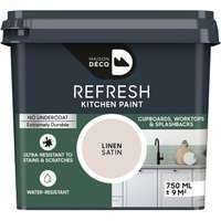 Maison Deco Refresh Kitchen Cupboards, Worktops & Splashbacks Paint Linen 750ml
Maison Deco Refresh Kitchen Cupboards, Worktops & Splashbacks Paint Linen 750ml