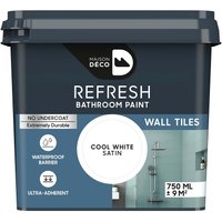 Maison Deco Refresh Bathroom Wall Tile Paint Cool White 750ml
Maison Deco Refresh Bathroom Wall Tile Paint Cool White 750ml