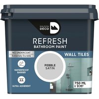 Maison Deco Refresh Bathroom Wall Tile Paint Pebble 750ml
Maison Deco Refresh Bathroom Wall Tile Paint Pebble 750ml