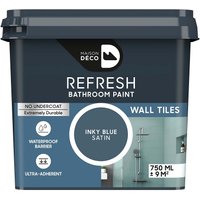 Maison Deco Refresh Bathroom Wall Tile Paint Inky Blue 750ml
Maison Deco Refresh Bathroom Wall Tile Paint Inky Blue 750ml