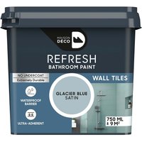 Maison Deco Refresh Bathroom Wall Tile Paint Glacier Blue 750ml
Maison Deco Refresh Bathroom Wall Tile Paint Glacier Blue 750ml
