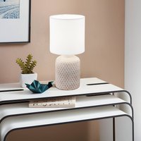 Eglo Bellariva Table Lamp - Cream & White
