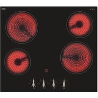 CDA HC6312FR 4 Zone Ceramic Hob with Front Control - 60cm - Black
CDA HC6312FR 4 Zone Ceramic Hob with Front Control - 60cm - Black