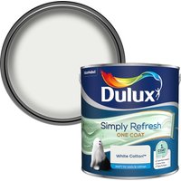 Dulux Simply Refresh One Coat Matt Emulsion Paint - White Cotton - 2.5L
Dulux Simply Refresh One Coat Matt Emulsion Paint - White Cotton - 2.5L