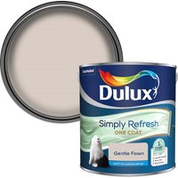 Dulux Simply Refresh One Coat Matt Emulsion Paint - Gentle Fawn - 2.5L
Dulux Simply Refresh One Coat Matt Emulsion Paint - Gentle Fawn - 2.5L