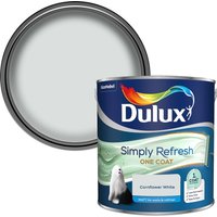 Dulux Simply Refresh One Coat Matt Emulsion Paint - Cornflower White - 2.5L
Dulux Simply Refresh One Coat Matt Emulsion Paint - Cornflower White - 2.5L