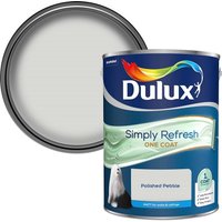 Dulux Simply Refresh One Coat Matt Emulsion Paint - Polished Pebble - 5L
Dulux Simply Refresh One Coat Matt Emulsion Paint - Polished Pebble - 5L