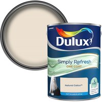 Dulux Simply Refresh One Coat Matt Emulsion Paint - Natural Calico - 5L 
Dulux Simply Refresh One Coat Matt Emulsion Paint - Natural Calico - 5L