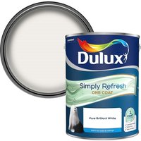Dulux Simply Refresh One Coat Matt Emulsion Paint - Pure Brilliant White - 5L
Dulux Simply Refresh One Coat Matt Emulsion Paint - Pure Brilliant White - 5L
