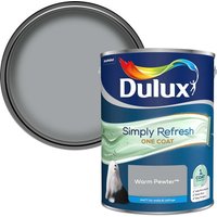 Dulux Simply Refresh One Coat Matt Emulsion Paint - Warm Pewter - 5L
Dulux Simply Refresh One Coat Matt Emulsion Paint - Warm Pewter - 5L