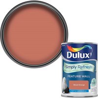 Dulux Simply Refresh Feature Wall One Coat Matt Emulsion Paint - Blood Orange - 1.25L
Dulux Simply Refresh Feature Wall One Coat Matt Emulsion Paint - Blood Orange - 1.25L