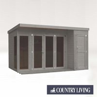 Country Living Overton 12 x 8 Premium Garden Room Summerhouse With Side Shed Painted + Installation - Thorpe Towers
Country Living Overton 12 x 8 Premium Garden Room Summerhouse With Side Shed Painted + Installation - Thorpe Towers