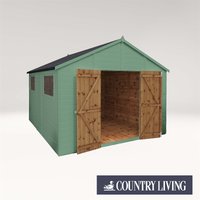 Country Living Sibson 12 x 10 Premium Pressure Treated Shiplap T&G Modular Workshop Painted + Installation - Aurora Green
Country Living Sibson 12 x 10 Premium Pressure Treated Shiplap T&G Modular Workshop Painted + Installation - Aurora Green