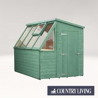 Country Living Caythorpe 8 x 6 Premium Potting Shed Painted + Installation - Aurora Green
Country Living Caythorpe 8 x 6 Premium Potting Shed Painted + Installation - Aurora Green