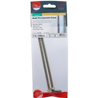 Concrete Screw Zyp 7.5mm x 150mm - Pack of 2
Concrete Screw Zyp 7.5mm x 150mm - Pack of 2