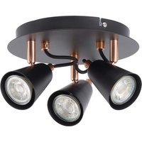 Emma 3 Lamp Spotlight Plate, Black/Copper
Emma 3 Lamp Spotlight Plate, Black/Copper