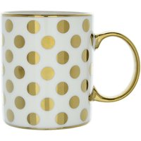 New Bone Mug in Spotty Gold Design