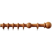 Mid Oak 28mm Curtain Pole & Ball Finial - 1.2m
Mid Oak 28mm Curtain Pole & Ball Finial - 1.2m