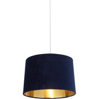 House Beautiful Samet Velvet Drum Shade - Navy - 30cm
House Beautiful Samet Velvet Drum Shade - Navy - 30cm