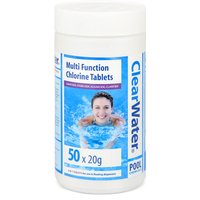 ClearWater Multi Function 4-in-1 Chlorine Tablets - 1kg (20g Tablets)
ClearWater Multi Function 4-in-1 Chlorine Tablets - 1kg (20g Tablets)