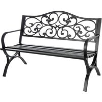 Metal Steel Ornate Bench in Black
Metal Steel Ornate Bench in Black