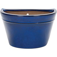 Chiswick Blue Glazed Wall Pot - 29cm 
Chiswick Blue Glazed Wall Pot - 29cm